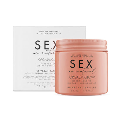 BIJOUX INDISCRETS - SEX AU NATUREL ORGASM GLOW SUPPLEMENT 60 CAPSULES