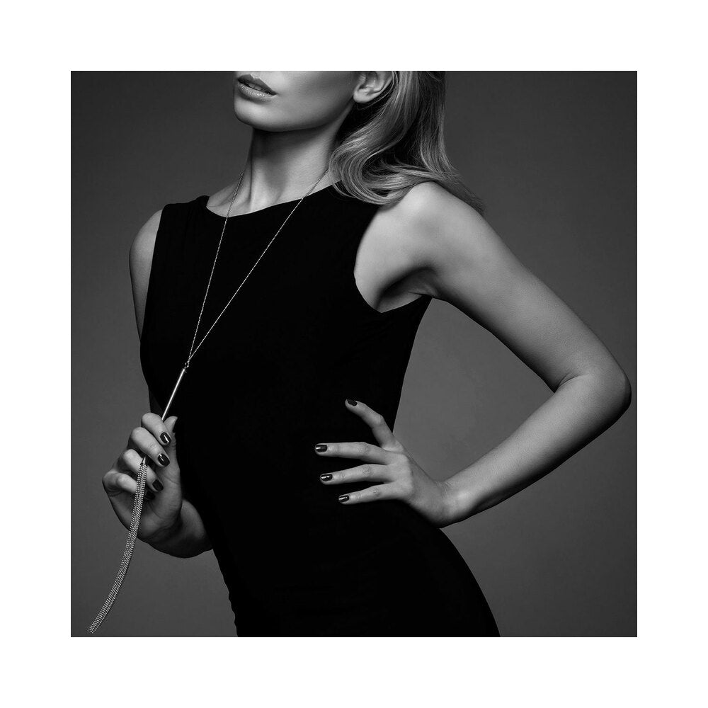 BIJOUX INDISCRETS MAGNIFIQUE CHAIN NECKLACE WHIP SILVER