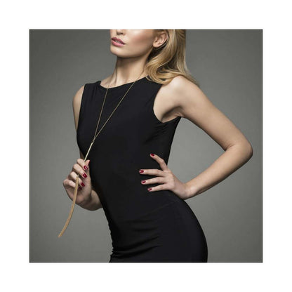BIJOUX INDISCRETS MAGNIFIQUE CHAIN NECKLACE WHIP GOLD