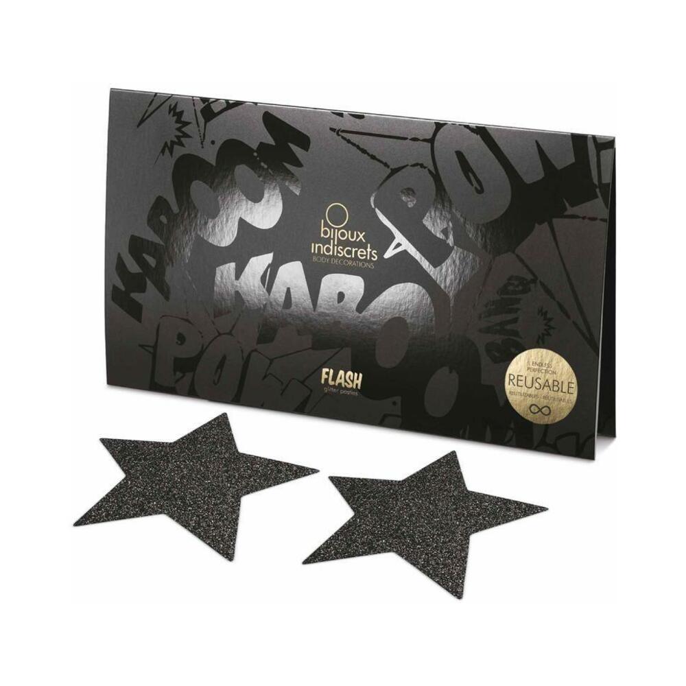 BIJOUX INDISCRETS - FLASH REUSABLE GLITTER PASTIES STAR