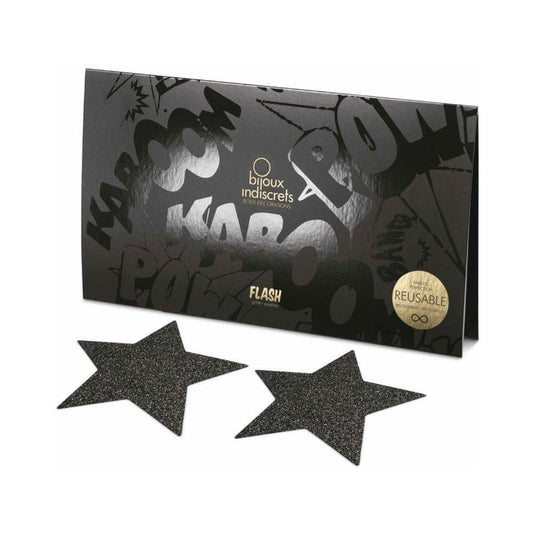 BIJOUX INDISCRETS - FLASH REUSABLE GLITTER PASTIES STAR
