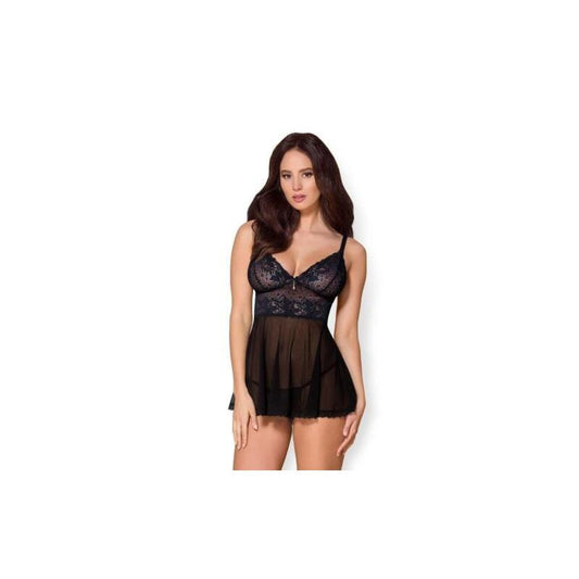 OBSESSIVE - 866-BAB-1 BABYDOLL AND THONG L/XL