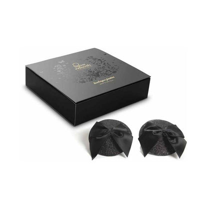 BIJOUX - BURLESQUE SHINY NIPPLE COVERS WITH BOW