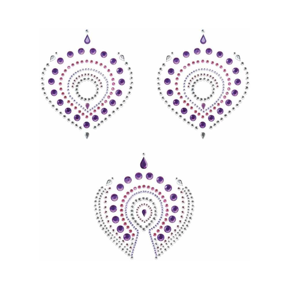 BIJOUX INDISCRETS - FLAMBOYANT RHINESTONE BODY DECORATIONS PURPLE/PINK