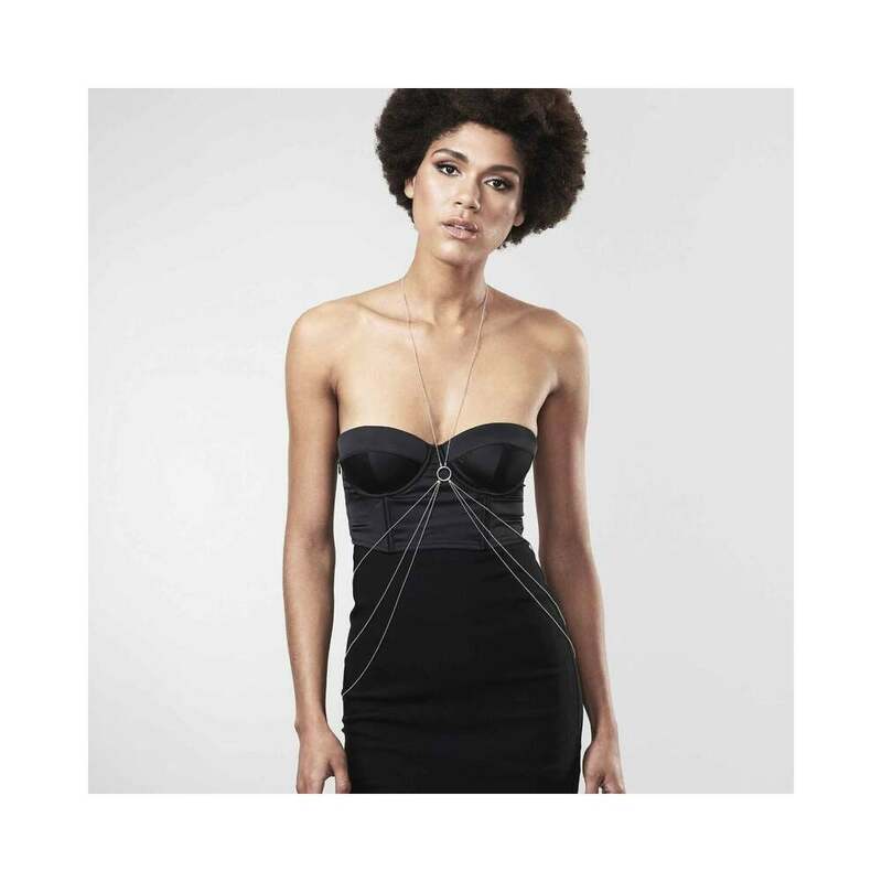 BIJOUX - MAGNIFIQUE METAL CHAINS FOR THE BODY 8 SILVER