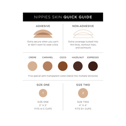 NIPPIES SKIN NIPPLE COVERS SIZE 2 COCOA