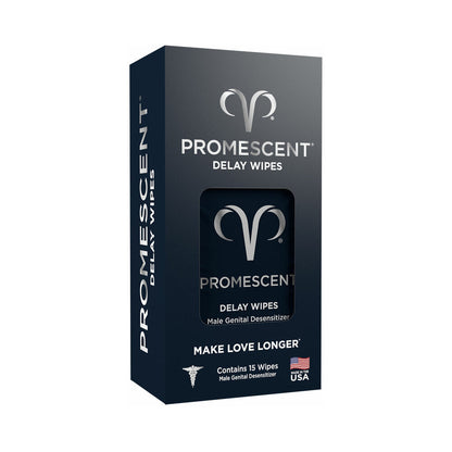 PROMESCENT - DELAY WIPES 15-PACK