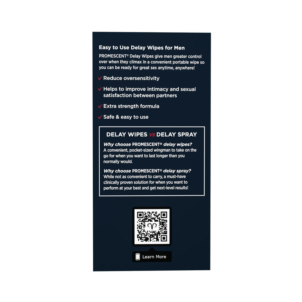 PROMESCENT - DELAY WIPES 15-PACK