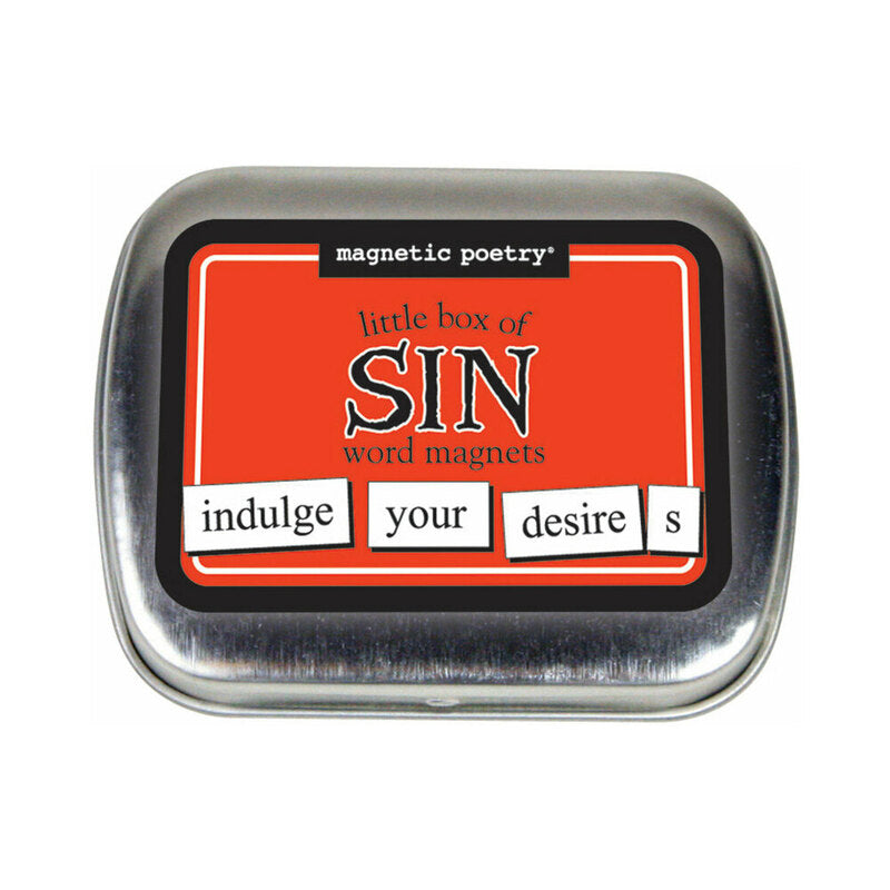 MAGNETIC POETRY LITTLE BOX OF SIN WORD MAGNETS