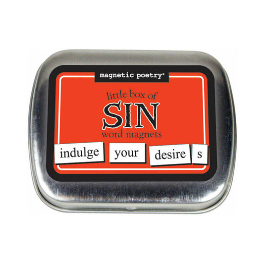 MAGNETIC POETRY LITTLE BOX OF SIN WORD MAGNETS