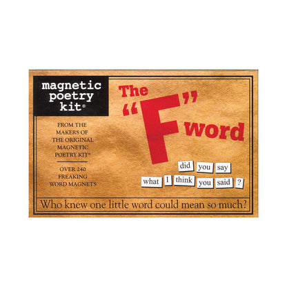 MAGNETIC POETRY - KIT: THE F WORD