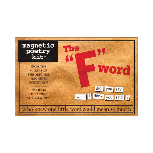 MAGNETIC POETRY - KIT: THE F WORD