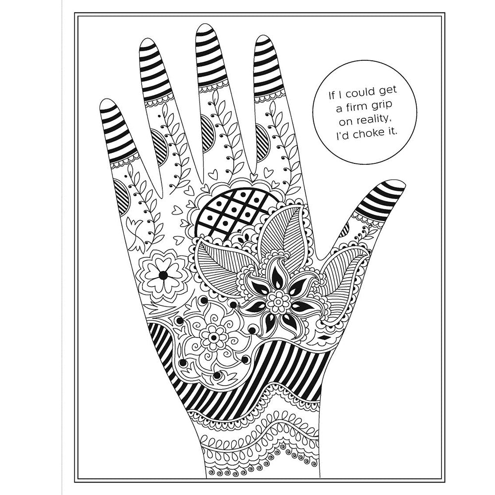 MOMMY DRINKS BECAUSE YOU CRY COLORING BOOK