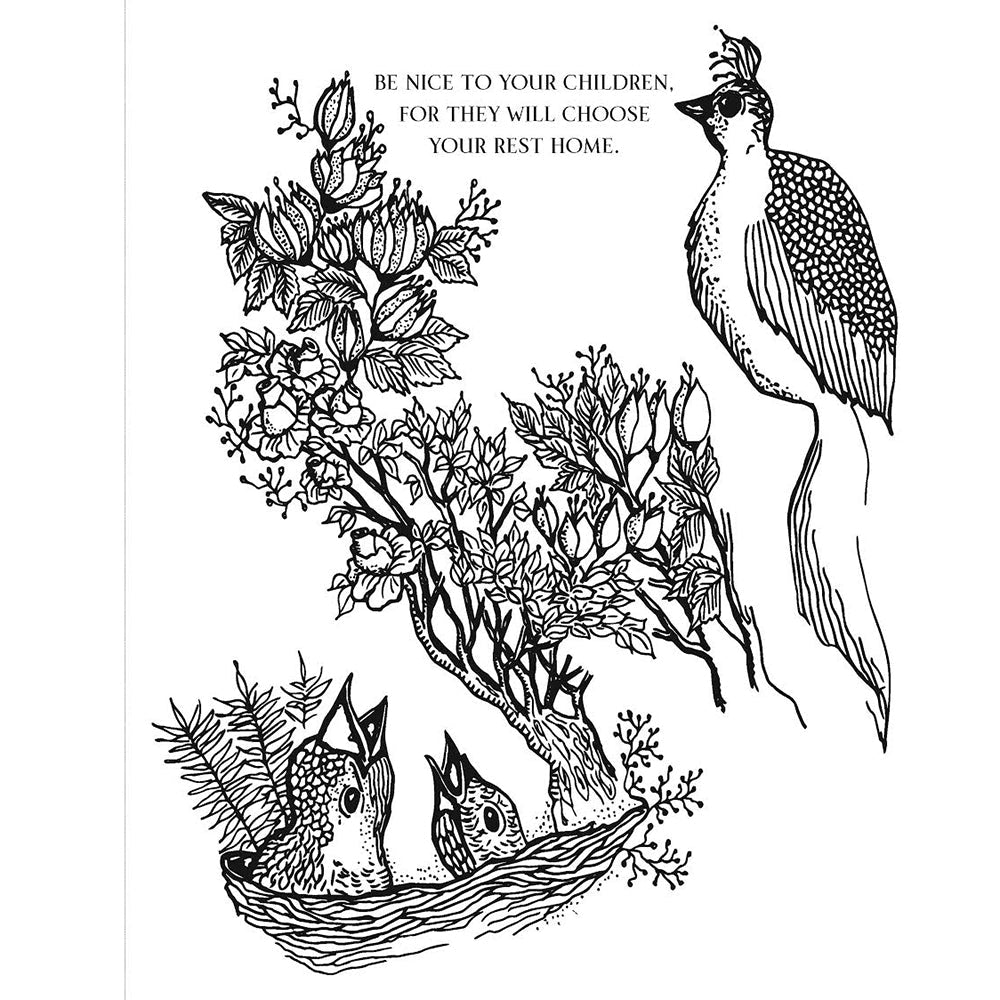 MOMMY DRINKS BECAUSE YOU CRY COLORING BOOK