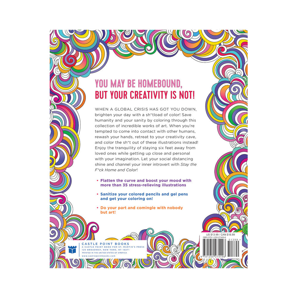 MPS - STAY THE F*CK HOME AND COLOR COLORING BOOK