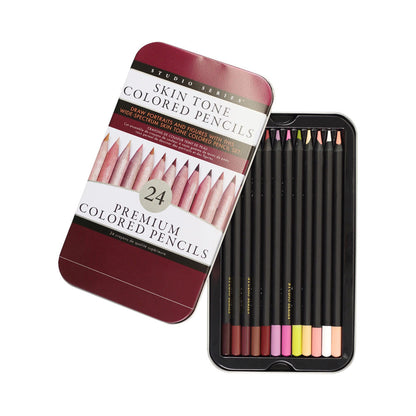SKIN TONE COLORED PENCILS 24-PACK