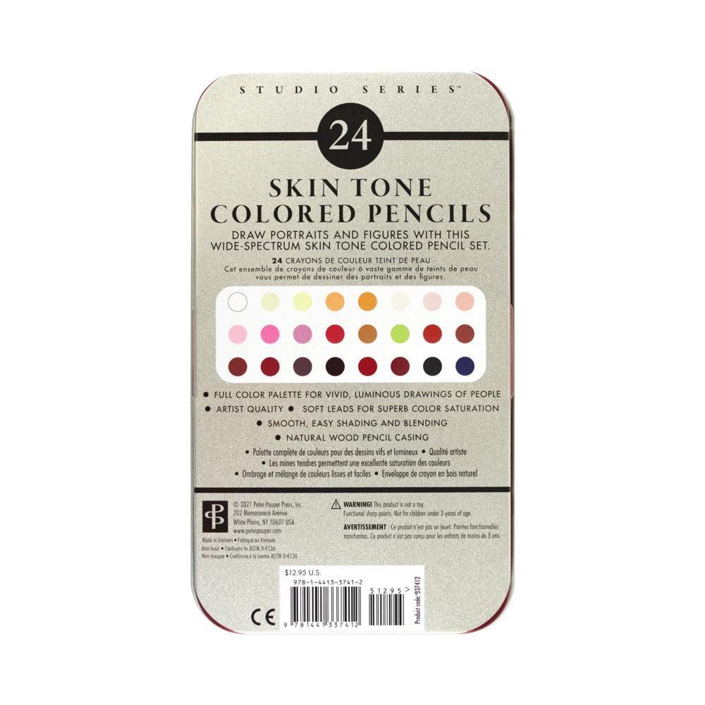 SKIN TONE COLORED PENCILS 24-PACK