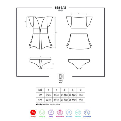 OBSESSIVE - 868-BAB-1 BABYDOLL AND THONG