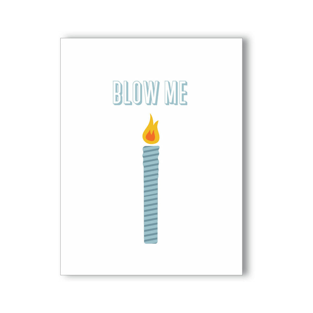 BLOW ME CANDLE NAUGHTY KARD