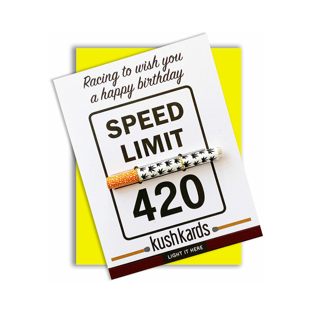 KUSHKARDS - 420 SPEED LIMIT BIRTHDAY ONE HITTER KARD