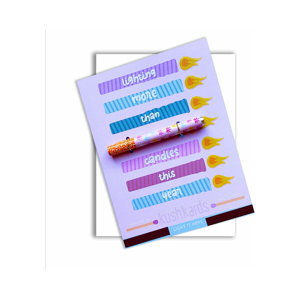 LIGHTING MORE THAN CANDLES BIRTHDAY ONE HITTER KARD