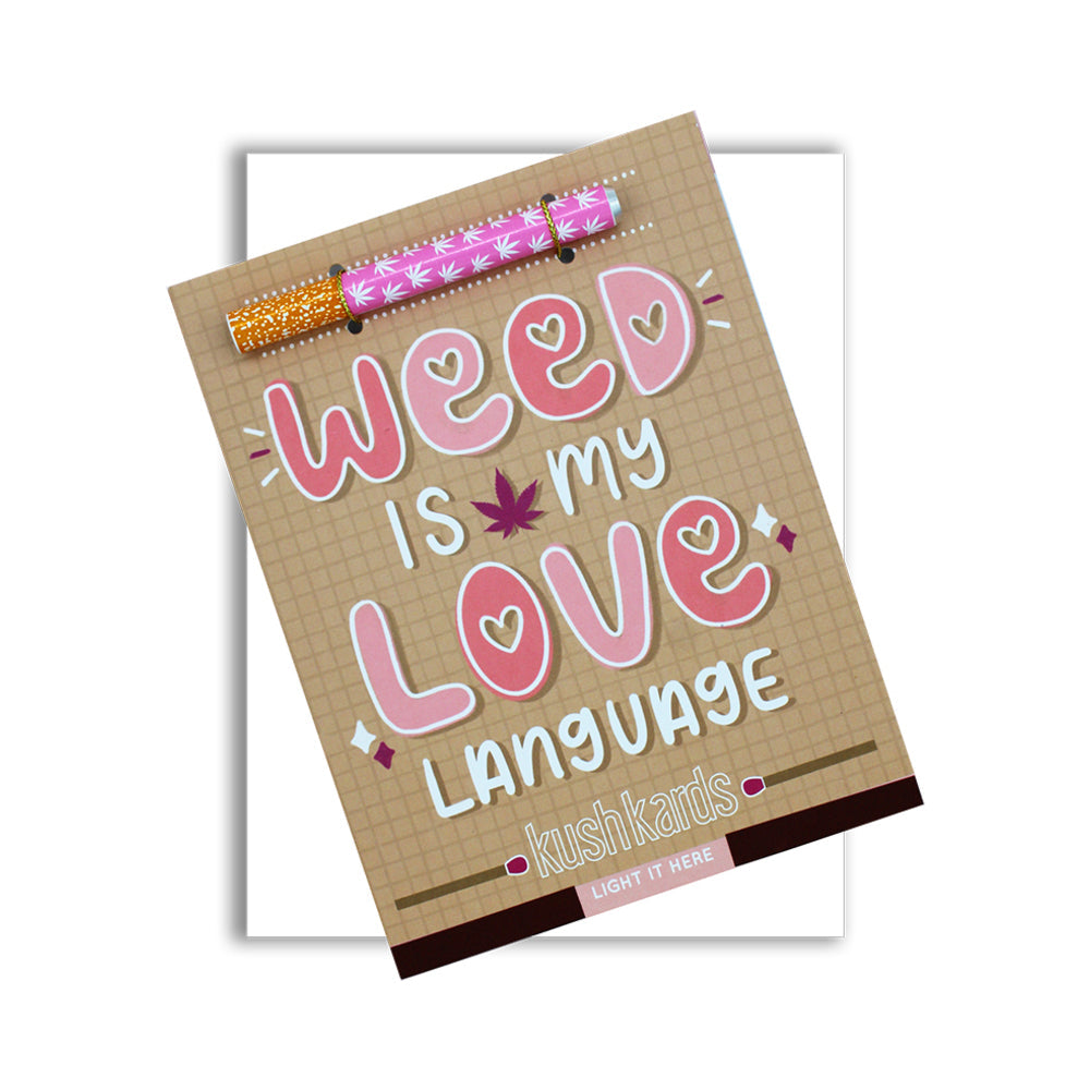 KUSHKARDS - WEED IS MY LOVE LANGUAGE ONE HITTER KARD