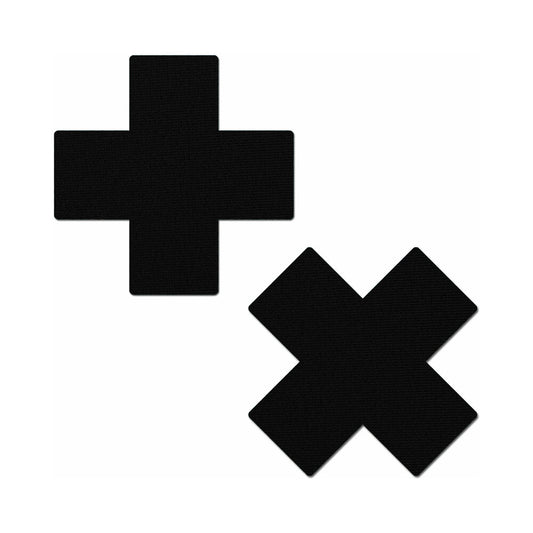 PASTEASE - CROSSES PASTIES BLACK