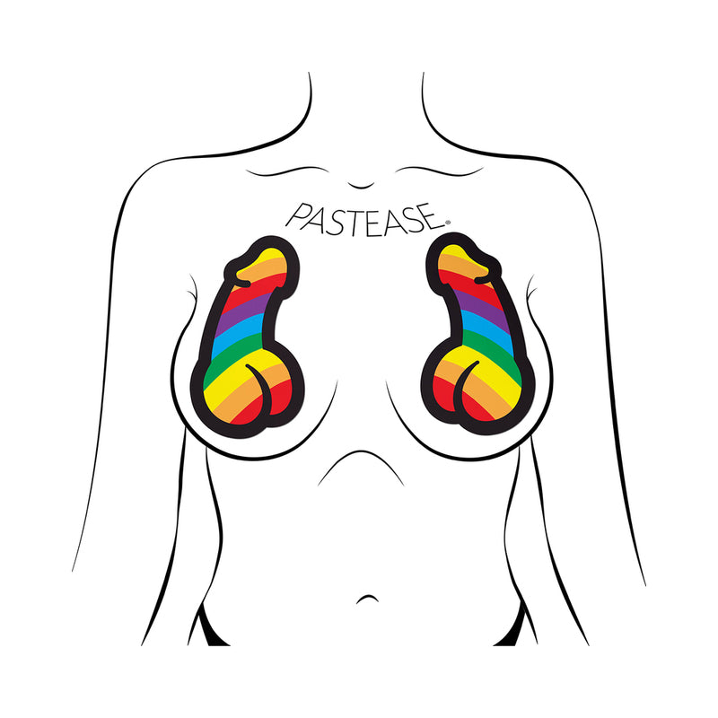 PASTEASE - PENIS PRIDE PASTIES RAINBOW