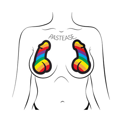 PASTEASE - PENIS PRIDE PASTIES RAINBOW