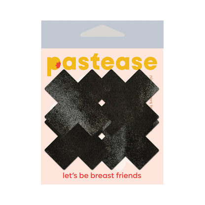 PASTEASE PETITES CROSSES PASTIES BLACK