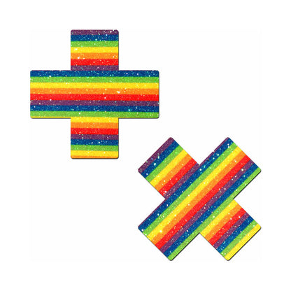 PASTEASE GLITTER PRIDE CROSSES RAINBOW