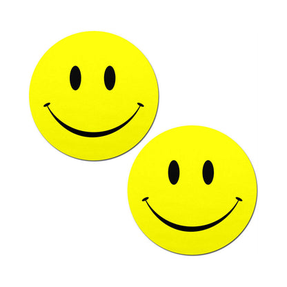 PASTEASE - HAPPY SMILEY FACE PASTIES YELLOW