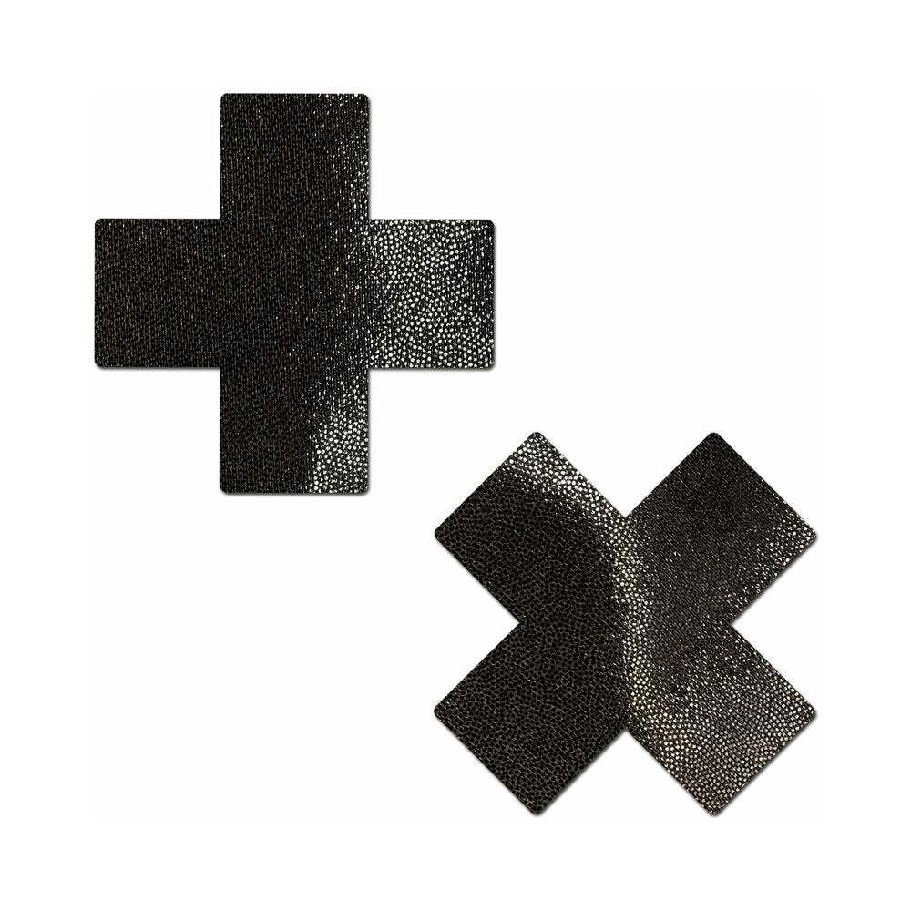 PASTEASE - EVERYDAY REUSABLE CROSSES PASTIES BLACK