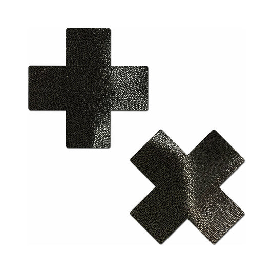 PASTEASE - EVERYDAY REUSABLE CROSSES PASTIES BLACK