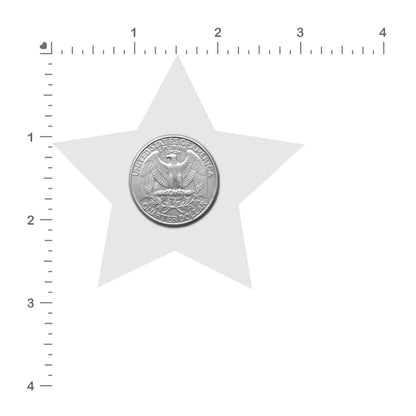 PASTEASE - CRYSTAL SPARKLING STAR PASTIES SILVER