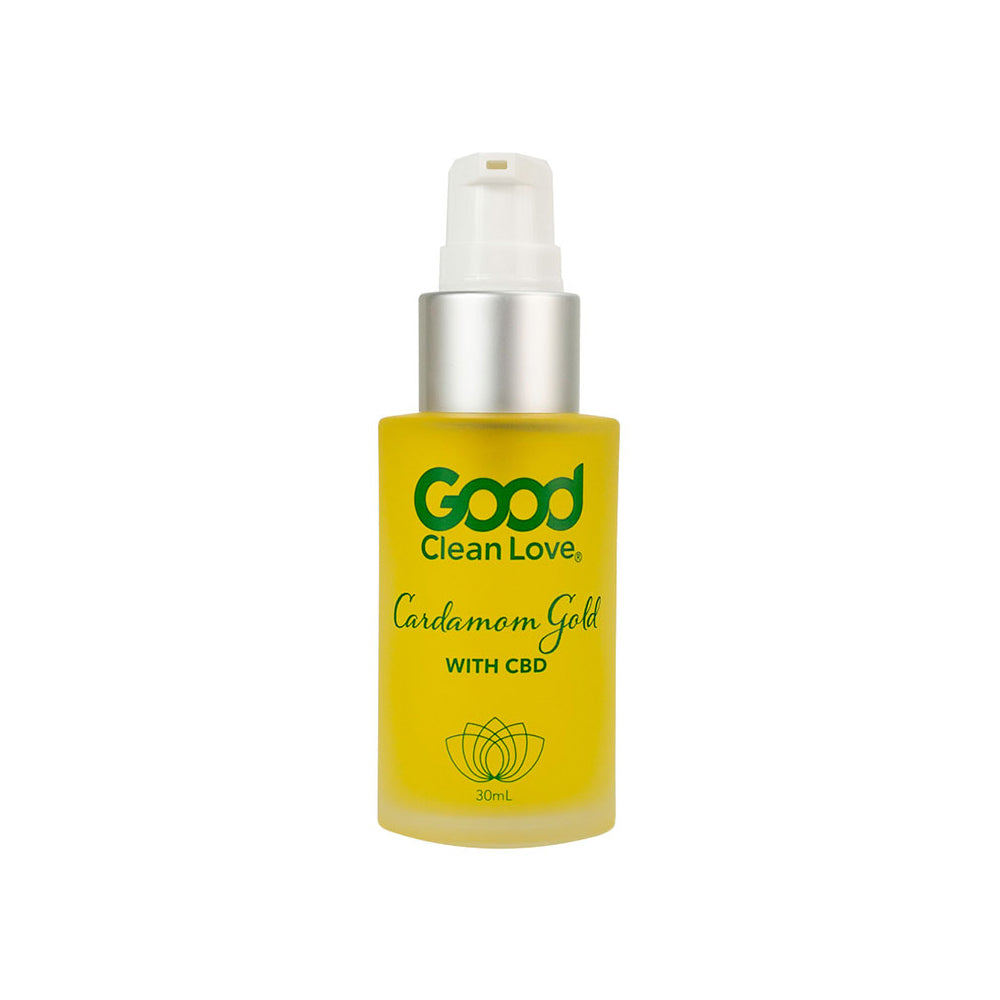 GOOD CLEAN LOVE CARDAMOM GOLD CBD LOVE OIL 1 OZ.