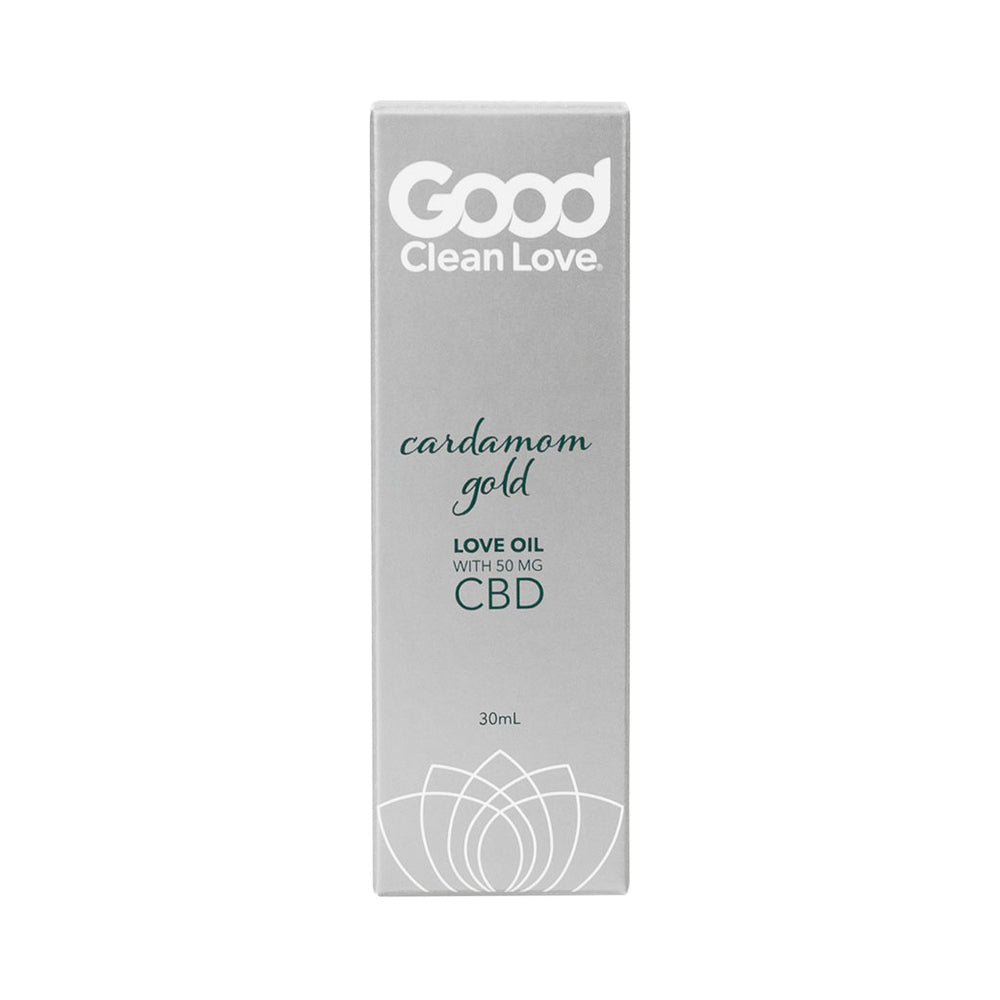 GOOD CLEAN LOVE - CARDAMOM GOLD CBD LOVE OIL 1 OZ.