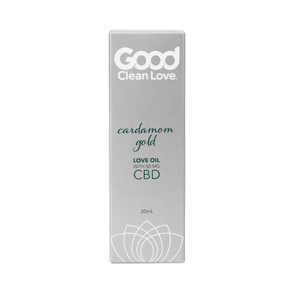 GOOD CLEAN LOVE - CARDAMOM GOLD CBD LOVE OIL 1 OZ.