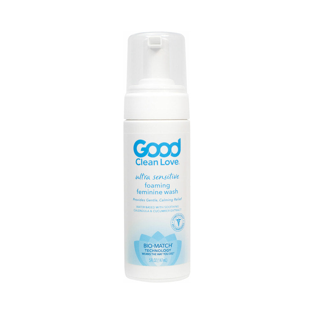 GOOD CLEAN LOVE ULTRA SENSITIVE FOAMING FEMININE WASH 5 OZ.