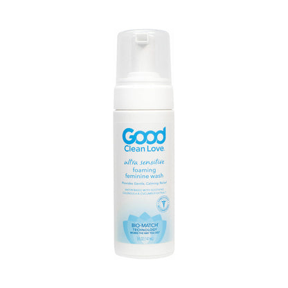 GOOD CLEAN LOVE ULTRA SENSITIVE FOAMING FEMININE WASH 5 OZ.
