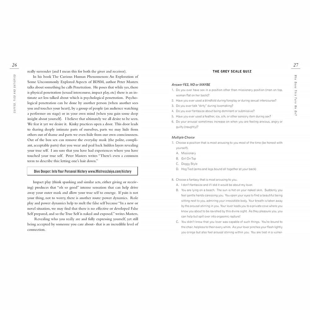 CUFFED, TIED AND SATISFIED: A KINKY GUIDE TO THE BEST SEX EVER