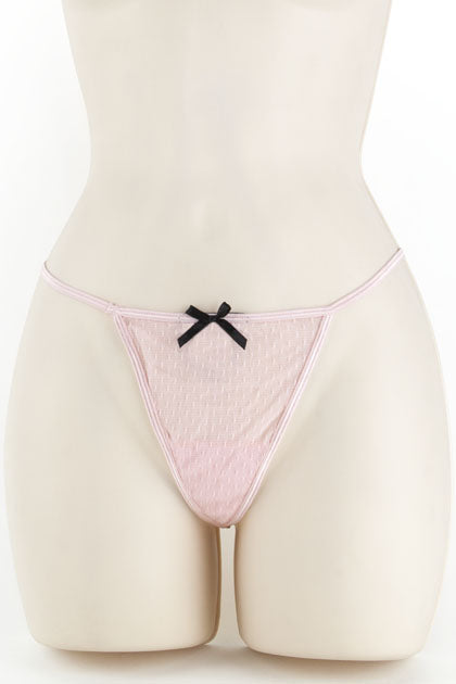 EXPOSED - CHEMISE & G, DOT MESH PINK