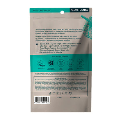 GLYDE CONDOMS - GLYDE ULTRA LATEX CONDOMS 36-PACK