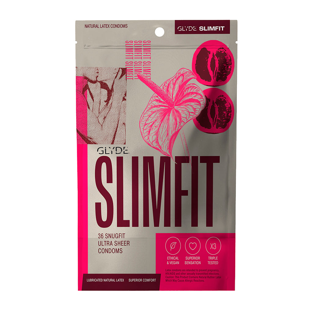 GLYDE CONDOMS - GLYDE SLIMFIT LATEX CONDOMS 36-PACK