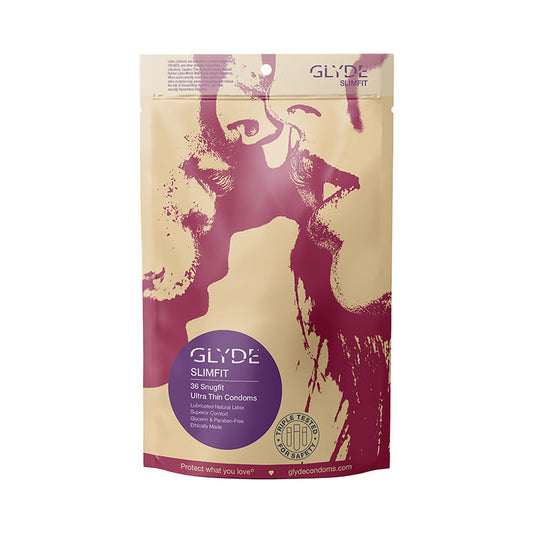 GLYDE SLIMFIT LATEX CONDOMS 36-PACK