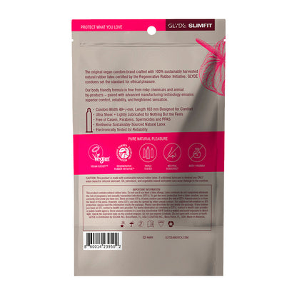 GLYDE CONDOMS - GLYDE SLIMFIT LATEX CONDOMS 36-PACK