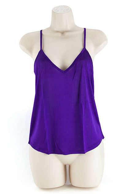 SILK CAMISOLE LILA L