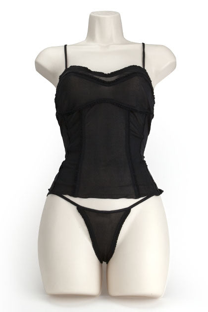EXPOSED - SILK SOFT CORSET NEGRO