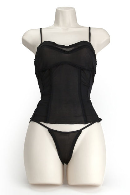 EXPOSED - SILK SOFT CORSET NEGRO