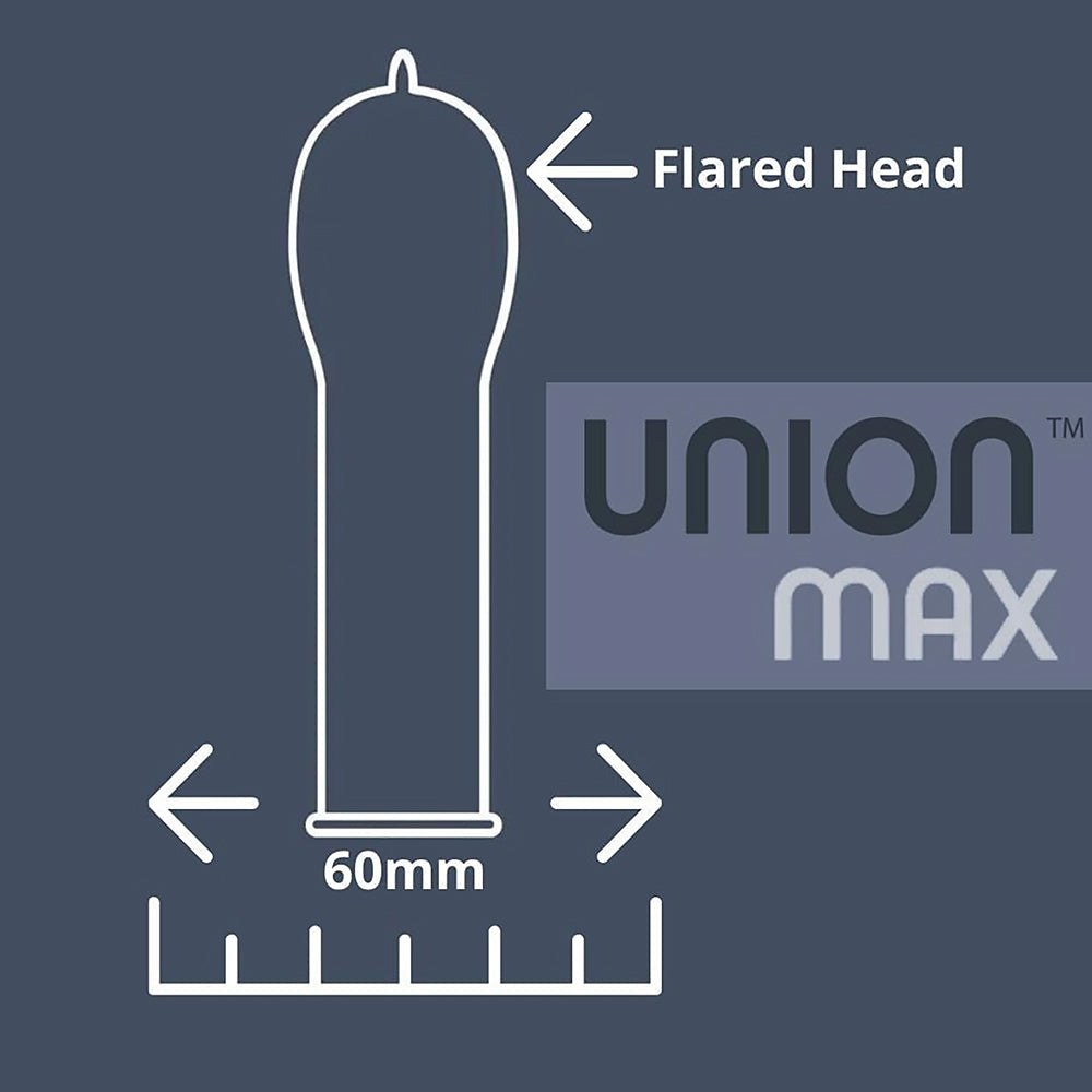 GLYDE - UNION MAX LATEX CONDOMS 12-PACK